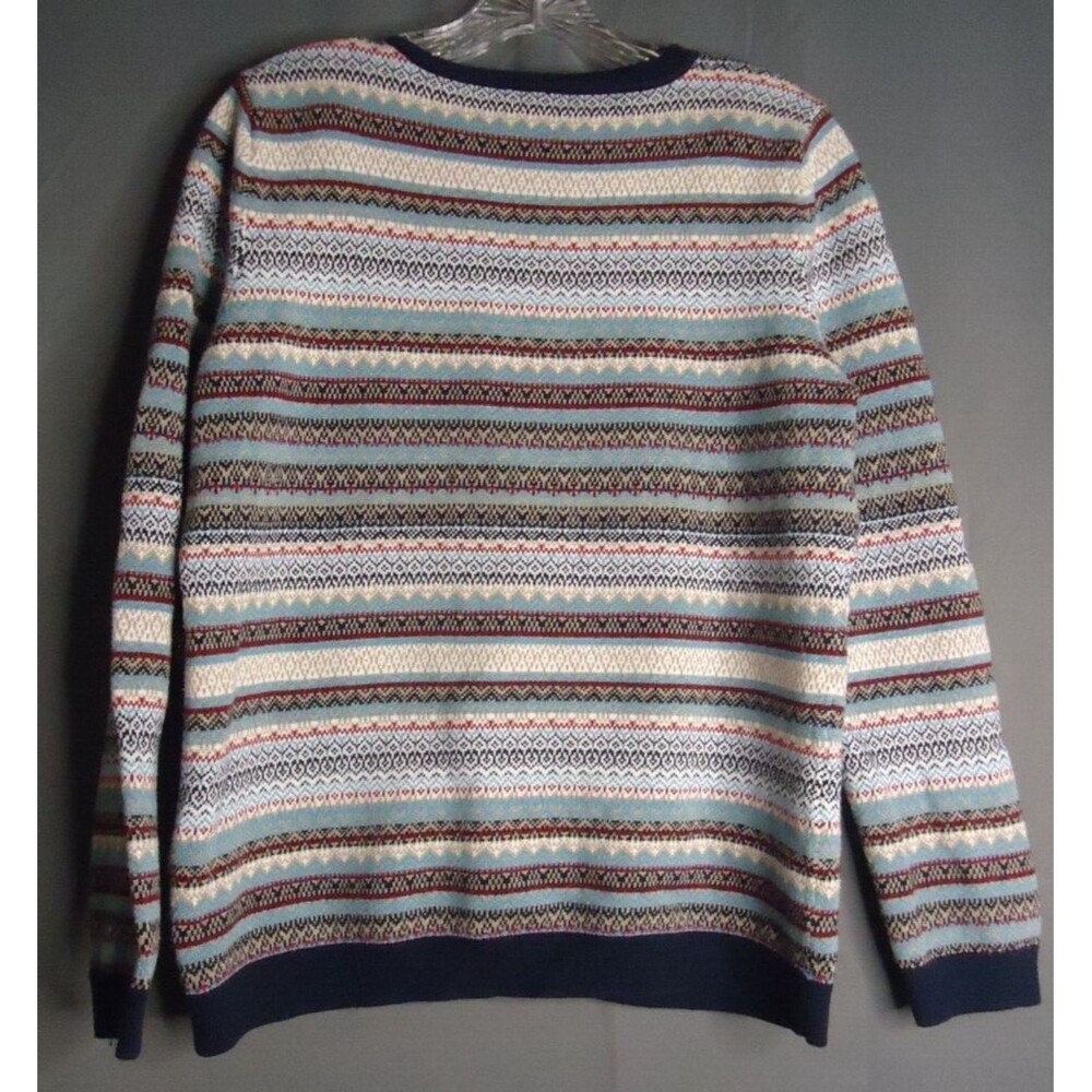 Talbots Button Front Cardigan Multicolored Fair I… - image 8